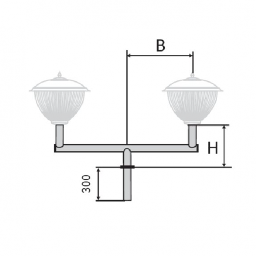 К51-1,0-0,7-0-5 кронштейн двухрожковый